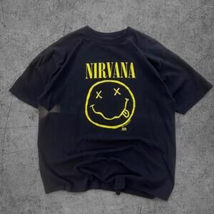 90s Nirvana Smiley Face Tee